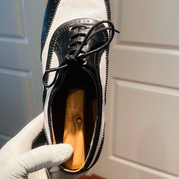 Royal Wind Black White Spectator Shoes. - Picture 11 of 15